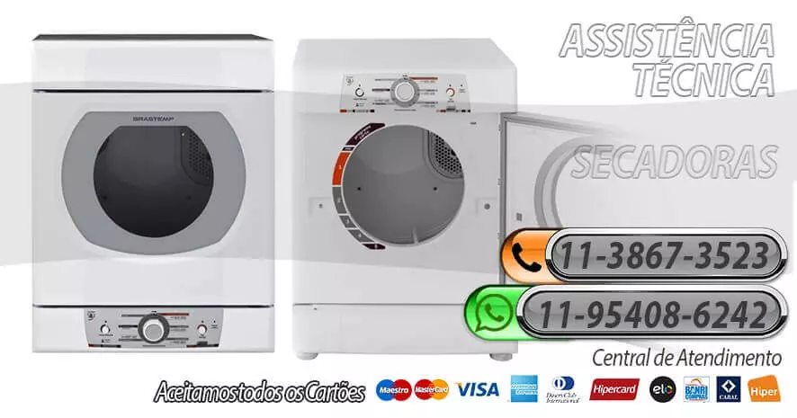Assistência técnica lava louça Brastemp Assistência Técnica Secadora Brastemp